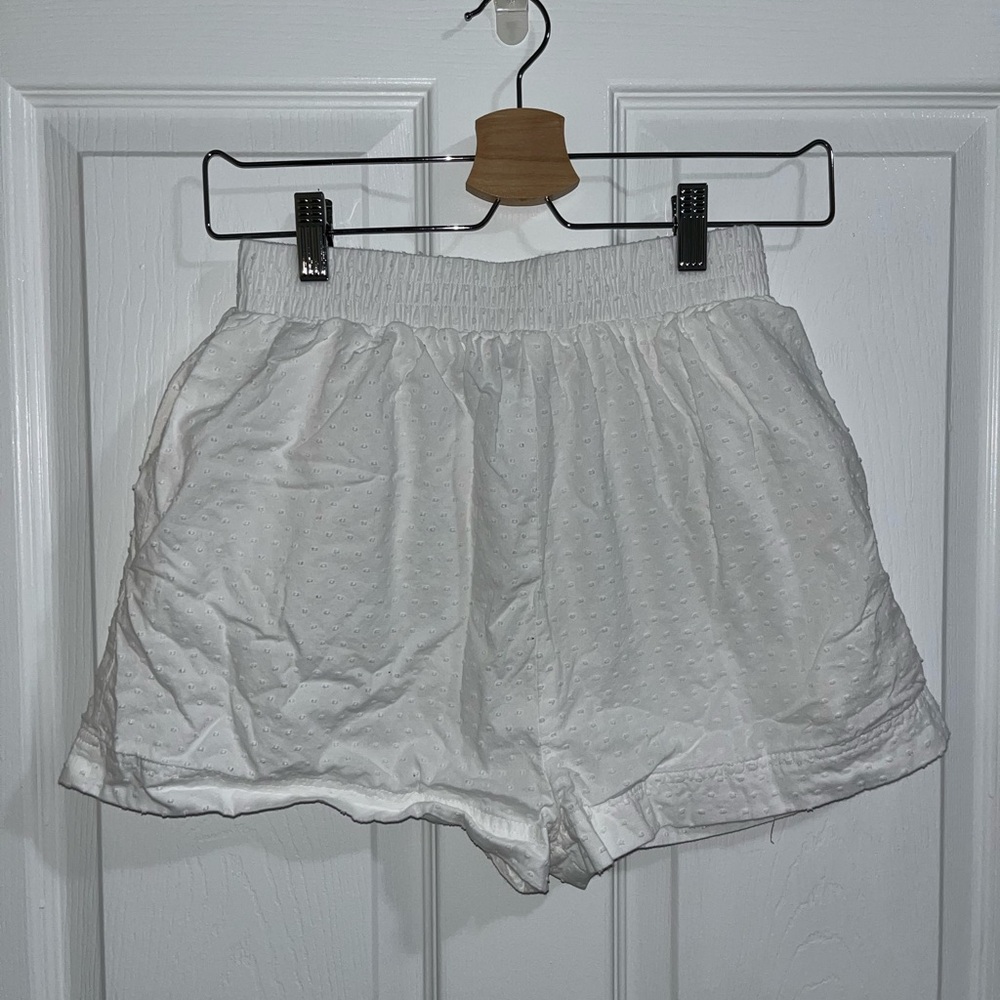 Princess Polly White Textured Women's Shorts